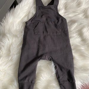 Gray cloth overalls